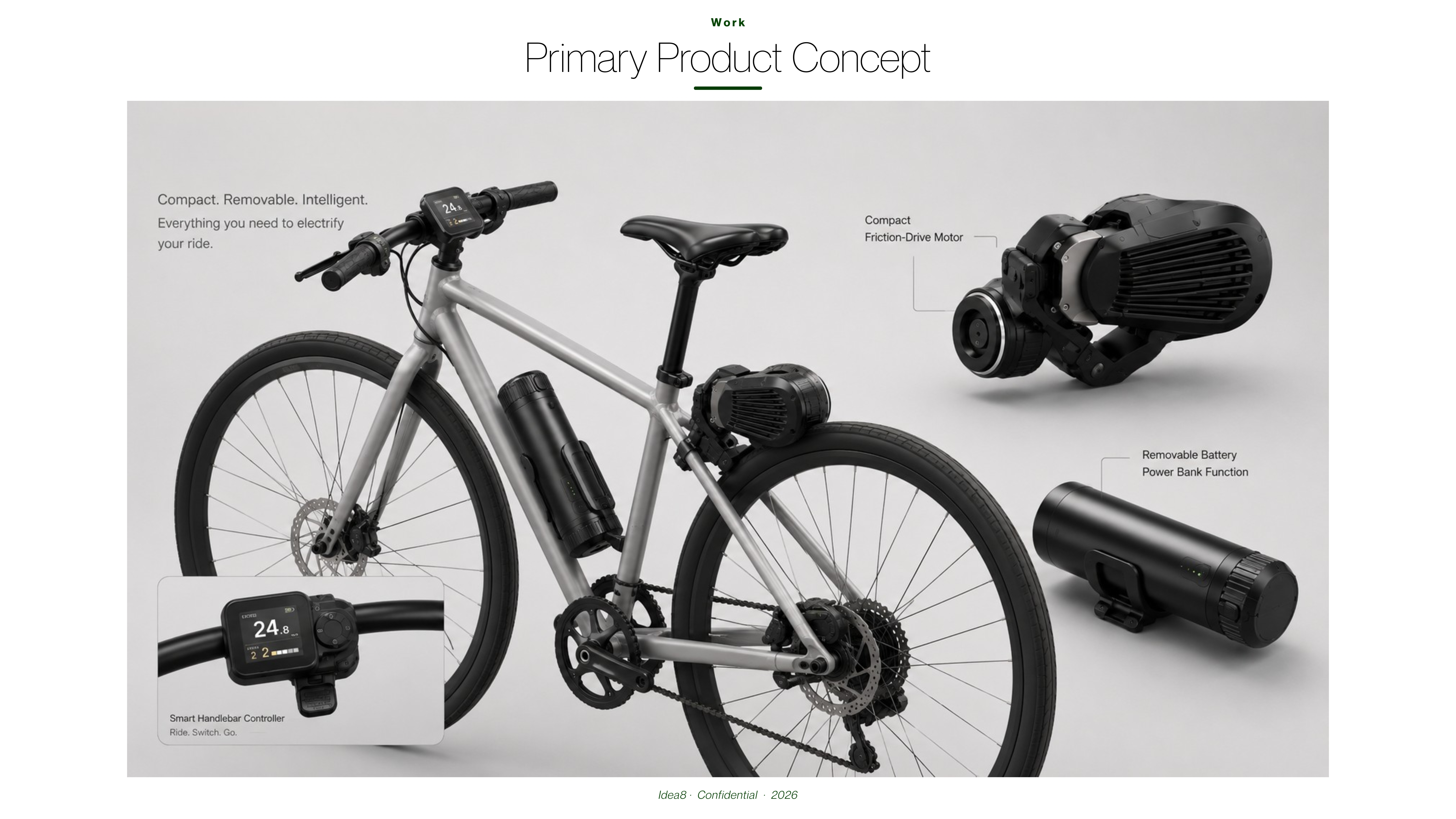 Modular bicycle electrification kit
